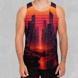 Neon Sunrise Men's Tank Top