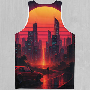 Neon Sunrise Men's Tank Top