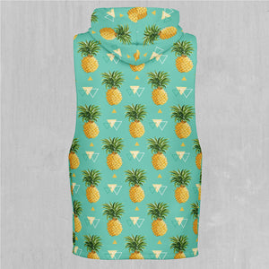Pineapples Sleeveless Hoodie