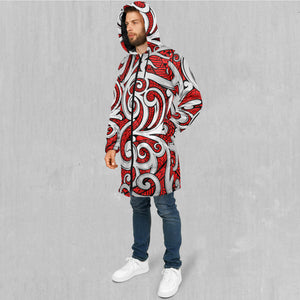 Polynesian Warrior Zip Up Cloak (Black Fur)