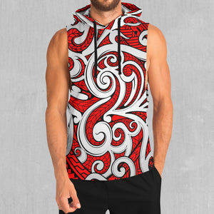 Polynesian Warrior Sleeveless Hoodie