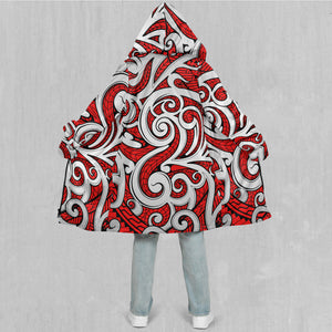 Polynesian Warrior Zip Up Cloak (White Fur)