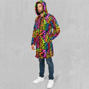 Prismatic Spectrum Zip Up Cloak (White Fur)