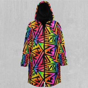 Prismatic Spectrum Zip Up Cloak (White Fur)