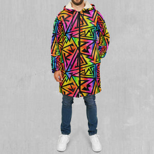Prismatic Spectrum Zip Up Cloak (Black Fur)