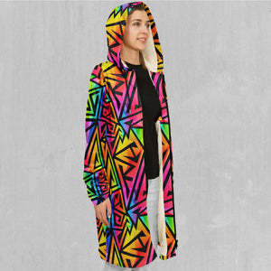 Prismatic Spectrum Zip Up Cloak (Black Fur)