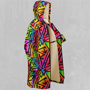 Prismatic Spectrum Zip Up Cloak (Black Fur)
