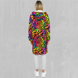 Prismatic Spectrum Zip Up Cloak (Black Fur)