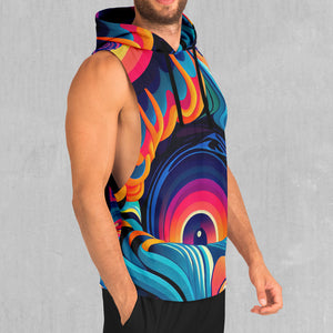 Psychedelic Vortex Sleeveless Hoodie