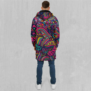 Psychotropic Zip Up Cloak (Black Fur)