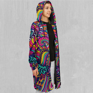 Psychotropic Zip Up Cloak (Black Fur)