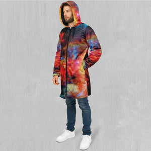 Rainbow Galaxy Zip Up Cloak (Black Fur)