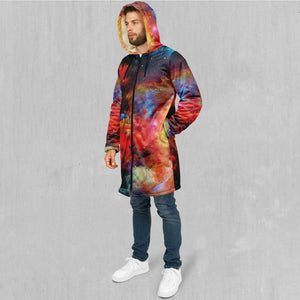 Rainbow Galaxy Zip Up Cloak (White Fur)
