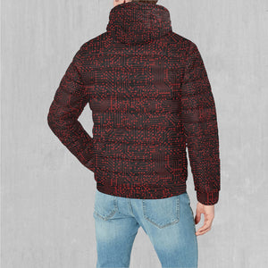 Red Cybernetic Puffer Jacket