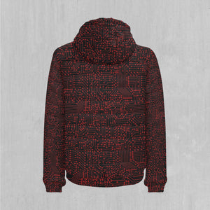 Red Cybernetic Puffer Jacket