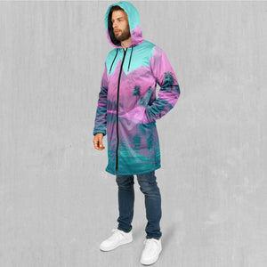 River of Bliss Zip Up Cloak (Black Fur)