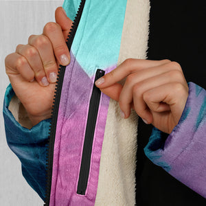 River of Bliss Zip Up Cloak (White Fur)