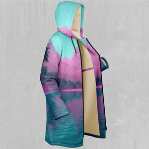 River of Bliss Zip Up Cloak (White Fur)