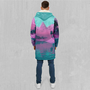 River of Bliss Zip Up Cloak (White Fur)