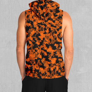 Savage Orange Camo Sleeveless Hoodie