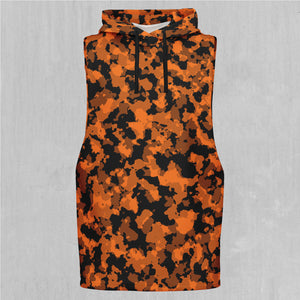 Savage Orange Camo Sleeveless Hoodie