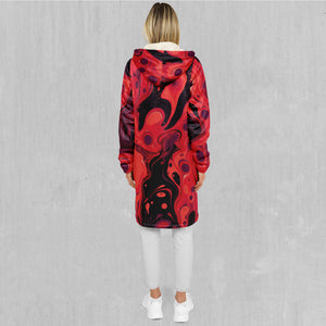 Scarlet Fusion Zip Up Cloak (White Fur)
