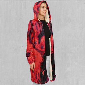 Scarlet Fusion Zip Up Cloak (White Fur)