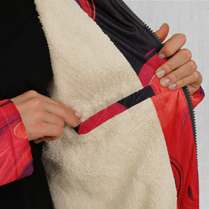 Scarlet Fusion Zip Up Cloak (White Fur)