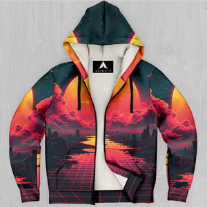 Cyber Skyline Sherpa Hoodie