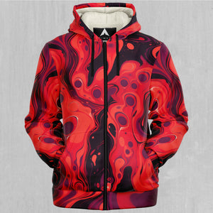 Scarlet Fusion Sherpa Hoodie