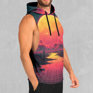 Cyber Skyline Sleeveless Hoodie