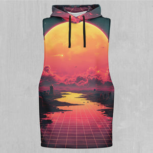 Cyber Skyline Sleeveless Hoodie