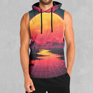 Cyber Skyline Sleeveless Hoodie