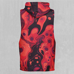 Scarlet Fusion Sleeveless Hoodie