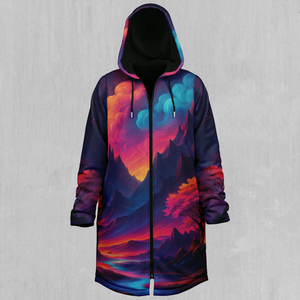 Spectral Heights Zip Up Cloak (Black Fur)