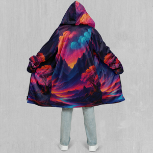 Spectral Heights Zip Up Cloak (Black Fur)