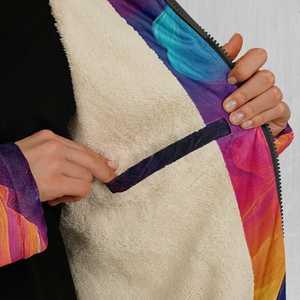 Spectral Heights Zip Up Cloak (White Fur)