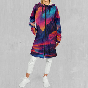 Spectral Heights Zip Up Cloak (White Fur)