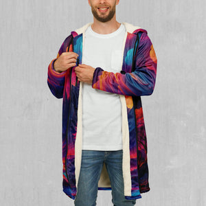 Spectral Heights Zip Up Cloak (White Fur)