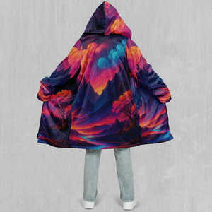 Spectral Heights Zip Up Cloak (White Fur)
