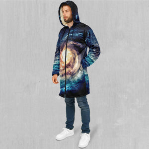 Spiral Galaxy Zip Up Cloak (White Fur)