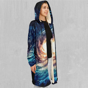 Spiral Galaxy Zip Up Cloak (White Fur)