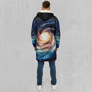 Spiral Galaxy Zip Up Cloak (White Fur)