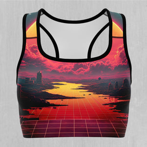 Cyber Skyline Sports Bra