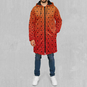 Star Net (Pyro) Zip Up Cloak (Black Fur)