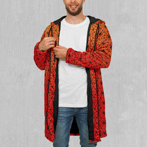 Star Net (Pyro) Zip Up Cloak (Black Fur)