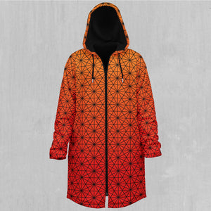 Star Net (Pyro) Zip Up Cloak (Black Fur)