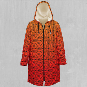 Star Net (Pyro) Zip Up Cloak (White Fur)