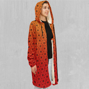 Star Net (Pyro) Zip Up Cloak (White Fur)