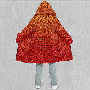 Star Net (Pyro) Zip Up Cloak (White Fur)